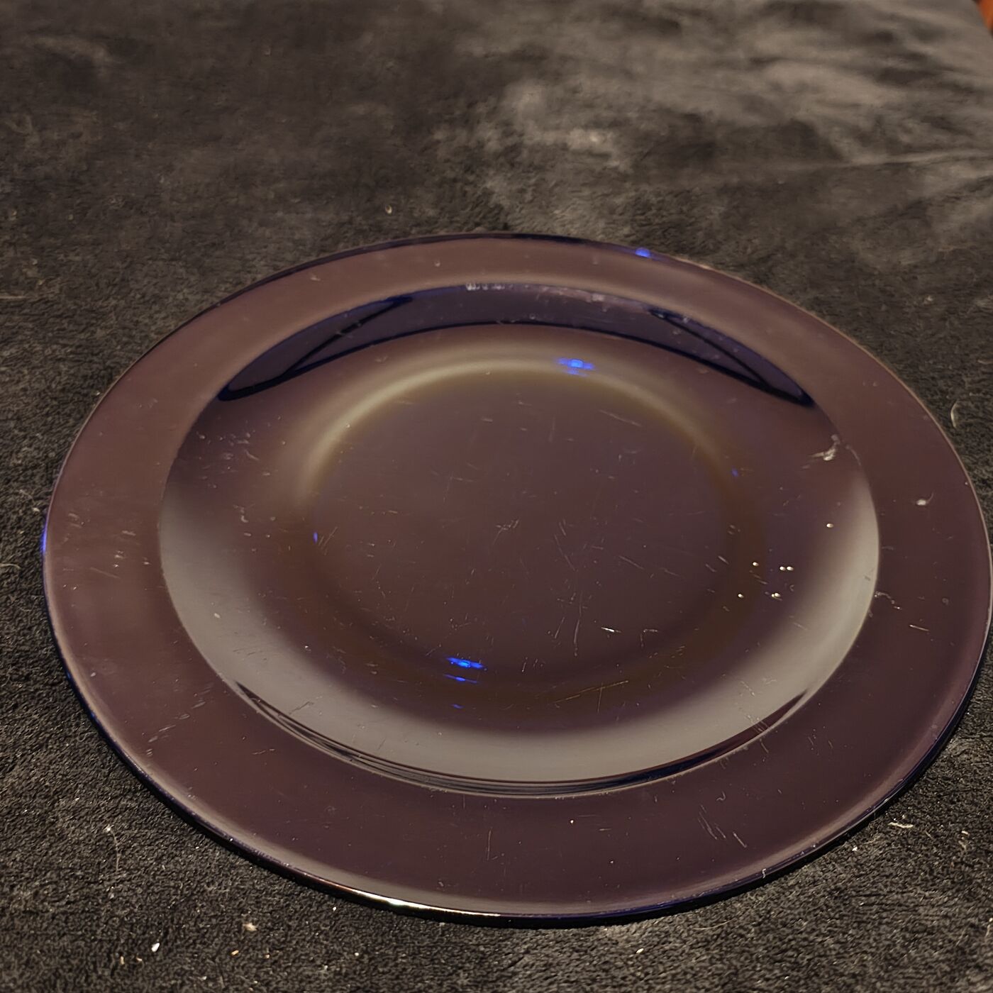 Royal Blue Glass Plate