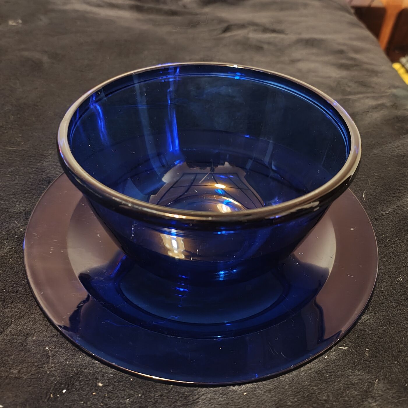 Royal Blue Glass Bowl