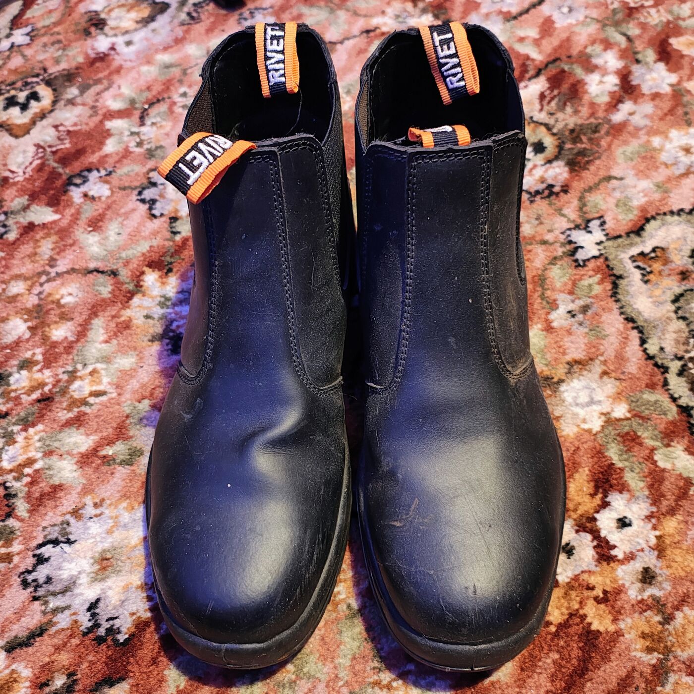 Rivet Omgee Steel-Toe Work Boots (Men's Size 10)