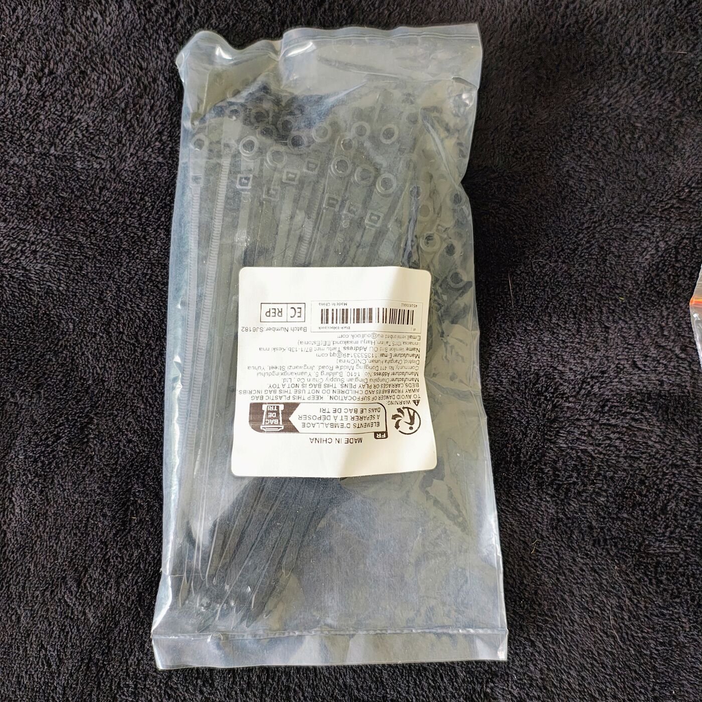 Screw-Mount Nylon Cable Ties — Bag of 100